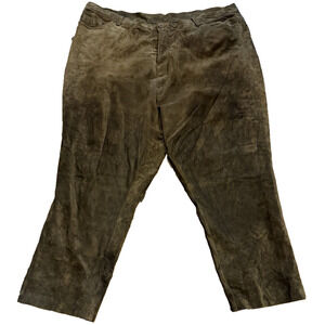 Vintage Brandon Thomas Womens Suede Leather Pants Size 24 Western Classic Preppy